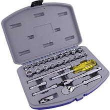 Gray Tools
        
        Socket Set - Gray Tools 27-Piece 6 Point Metric & Imperial 1/4" Drive Set, 15027SH🍁