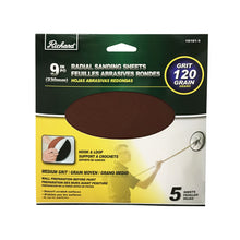 Richard Knife & Tool
        
        Sanding Sheets - Richard Knife & Tool 9” Round 120 Grit (Pack of 5) 18181-5
