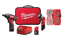 Milwaukee
        
        Tool Kit - Milwaukee M12™ Screwdriver with Free LED Light and 40 Piece Bit Set, 2482-22