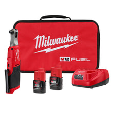 Milwaukee
        
        Power Ratchet Kit - Milwaukee M12 FUEL 12 Volt Lithium-Ion Brushless Cordless 3/8 in. High Speed Ratchet  - Kit, 2567-22