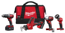 Milwaukee
        
        Tool Kit - Milwaukee M18™ Cordless LITHIUM-ION 4-Tool Combo Kit, 2695-24