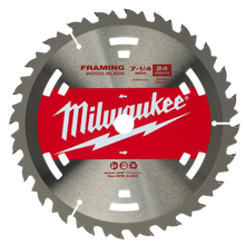 Milwaukee
        
        Blades - Milwaukee Circular Saw Framing Blades 7-1/4" 24T - 10PK, 48-41-0710
