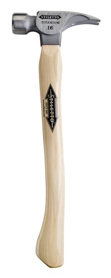 Milwaukee
        
        Hammer - Milwaukee 16 oz Titanium Smooth Face Hammer with 18 in. Curved Hickory Handle, TI16SC