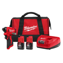 Milwaukee
        
        Impact Driver Kit - Milwaukee M12™ Subcompact Brushless 1/4" Hex Impact Driver Kit, 3450-22