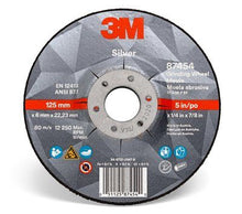 3M Canada
        
        Grinding Wheel - 3M Silver Depressed Center 87454, T27, black, 5 in x 1/4 in x 7/8 in (12.70 cm x 6.35 mm) AB87454