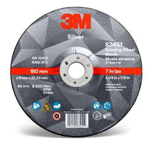 3M Canada
        
        Grinding Wheel - 3M Silver Depressed Center 87452, T27, black, 9 in x 1/4 in x 7/8 in (22.86 cm x 6.35 mm) AB87452