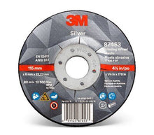 3M Canada
        
        Grinding Wheel - 3M Silver Depressed Center 87453, T27, black, 4 1/2 in x 1/4 in x 7/8 in (11.43 cm x 6.35 mm) AB87453