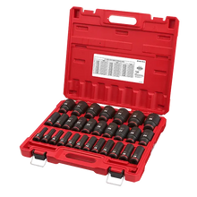 Milwaukee
        
        Socket Set - Milwaukee 29PC SHOCKWAVE Impact Duty™ 1/2" Drive Metric Deep 6 Point Socket Set, 49-66-7015