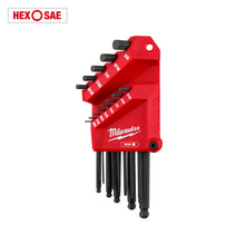 Milwaukee
        
        Hex Key Set - Milwaukee 13-Key Ball End L-Style Set - SAE, 48-22-2185