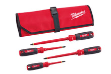 Milwaukee
        
        Screwdriver - Milwaukee 4PC Insulated Screwdriver Set w/ Roll Pouch, 48-22-2204