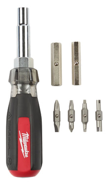 Milwaukee
        
        Screwdriver - Milwaukee 13-in-1 Cushion-Grip Screwdriver with Schrader Bit, 48-22-2881