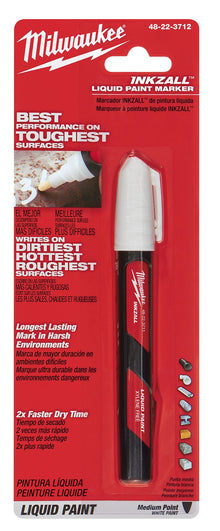 Milwaukee
        
        Marker - Milwaukee INKZALL™ White Liquid Paint Marker, 48-22-3712