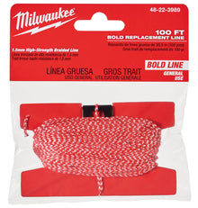 Milwaukee
        
        Chalk Reel - Milwaukee 100' Bold Replacement Line, 48-22-3989