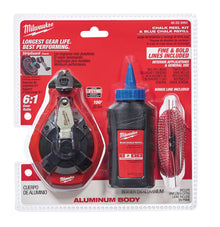 Milwaukee
        
        Chalk Reel - Milwaukee 100 ft. Aluminum Chalk Reel Kit w/ Blue Chalk and Bonus Line, 48-22-3993