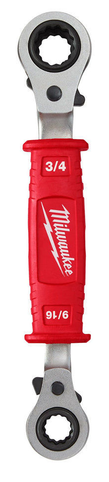 Milwaukee
        
        Wrench - Milwaukee 4-in-1 Lineman's Insulated Ratcheting Box Wrench, 48-22-9212