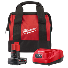 Milwaukee
        
        Battery Pack - Milwaukee M12™ REDLITHIUM™ XC4.0 Starter Kit, 48-59-2440