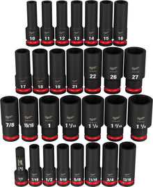Milwaukee
        
        Socket Set - Milwaukee 29PC SHOCKWAVE  6 Point Socket Set, 49-66-7016
