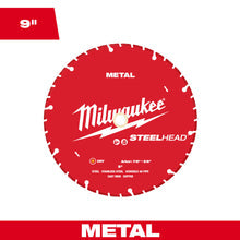 Milwaukee
        
        Saw Blade - Milwaukee 9” STEELHEAD™ Metal Cutting Diamond Blade, 49-93-7825