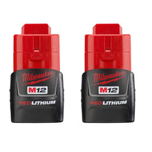 Milwaukee
        
        Battery Pack - Milwaukee M12 REDLITHIUM™ Compact Battery Two Pack, 48-11-2411