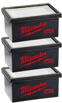 Milwaukee
        
        HEPA Filter - Milwaukee M12™ HAMMERVAC™ 3 pack Filters, 49-90-2306