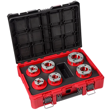 Milwaukee
        
        Die Head Kit - Milwaukee 1/2"-2" HIGH SPEED NPT Portable Pipe Threading Forged Aluminum Die Head Kit, 48-36-1060