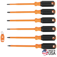 Klein Tools
        
        Screwdriver Set - Klein Tools Insulated Screwdriver Set Plus Magnetizer, 7-Piece, 85077INSR