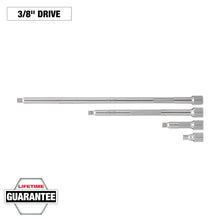 Milwaukee
        
        Socket Extension - Milwaukee 4pc 3/8” Drive Extension Set, 48-22-9341