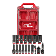 Milwaukee PACKOUT™
        
        Socket Set - Milwaukee SHOCKWAVE Impact Duty™ Socket 3/8” Dr 17PC SAE PACKOUT Set, 49-66-6800