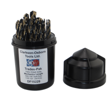 Clarkson-Osborn
        
        Drill Bits - Clarkson-Osborn 29 Piece Mechanic Length Drill Set, Trades-Pak, DF15229