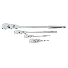 Apex Tool Canada Ltd
        
        Ratchet Set - Gearwrench 4 Piece 1/4in, 3/8in & 1/2in Drive 90-Tooth Flex Head Teardrop Ratchet Set, 81230T