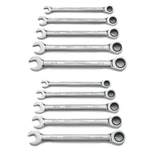 Apex Tool Canada Ltd
        
        Ratchet Set - Gearwrench 10 Piece 72-Tooth 12 Point Ratcheting Combination SAE/Metric Wrench Set, 9418