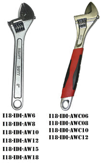 Tuff Grade
        
        Wrenches - Tuff Grade 6IN - 18IN Plain and Cushioned Grip Adjustable AW