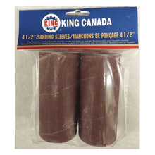 King Canada
        
        Abrasive Sleeve - King Canada 2 PC. 4-1/2" X 1-1/2" - Wood Sanding Sleeve Kit SL-415-K