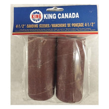 King Canada
        
        Abrasive Sleeve - King Canada 2 PC. 4-1/2" X 2" - Wood Sanding Sleeve Kit SL-420-K