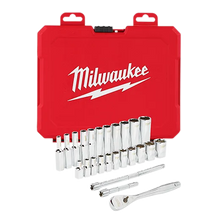 Milwaukee
        
        Ratchet and Socket Set - Milwaukee 1/4" Drive 26pc Ratchet & Socket Set - SAE, 48-22-9404