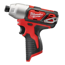 Milwaukee
        
        Impact Driver - Milwaukee M12™ ¼” Hex Impact Driver (Tool Only), 2462-20