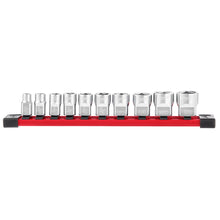 Milwaukee
        
        Socket Set - Milwaukee 10pc 3/8" SAE Sockets with FOUR FLAT™ Sides, 48-22-9403