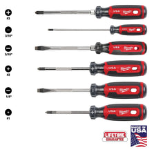 Milwaukee
        
        Screwdriver Set - Milwaukee Cushion Grip Screwdriver Set (USA), MT200-4 / MT200-6