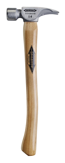 Milwaukee
        
        Hammer - Milwaukee 14 oz Titanium Milled Face Hammer with 18 in. Curved Hickory Handle, TI14MC