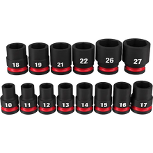 Milwaukee
        
        Socket Set - Milwaukee 14PCSHOCKWAVE Impact Duty™ 1/2" Drive Metric Standard 6 Point Socket Set, 49-66-7013