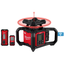 Milwaukee
        
        Laser Level Kit - Milwaukee M18™ Red Exterior Dual Slope Rotary Laser Level Kit w/ Receiver & Remote, 3704-21