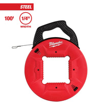 Milwaukee
        
        Fish Tape - Milwaukee 100' 1/4" Steel Fish Tapes, 48-22-4185