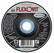 Flexovit
        
        Grinding Wheel - Flexovit 5" X 1/4" X 7/8" Specialist® Grinding Wheel, A2231