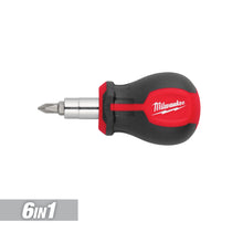 Milwaukee
        
        Screwdriver - Milwaukee 6-in-1 Stubby Multi-Bit Screwdriver, 48-22-2762