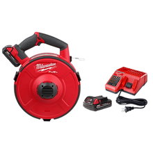 Milwaukee
        
        Fish Tape Kit - Milwaukee M18 FUEL™ ANGLER™ 120' Steel Pulling Fish Tape Kit, 2873A-22