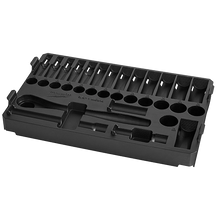 Milwaukee PACKOUT™
        
        Tray - Milwaukee 32pc 3/8" Drive Metric Ratchet and Socket Tray, 48-22-9482T