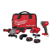 Milwaukee
        
        Combo Kit - Milwaukee M18 FUEL™ Compact Impact Wrench & Grinder 2-Tool - Includes 3/8" Compact Impact Wrench w/ Friction Ring Bare Tool & 4-1/2" / 5" Braking Grinder Paddle Switch, No-Lock, 2991-22
