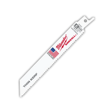 Milwaukee
        
        Saw Blades - Milwaukee 6" 8/12 TPI Sawzall® Blades (Pack of 5), 48-00-5091