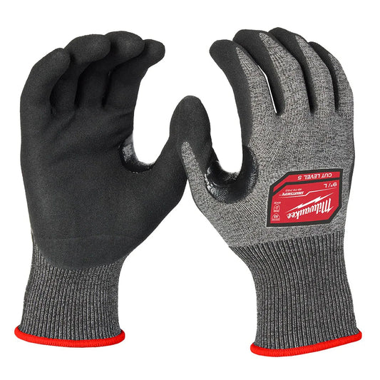 Milwaukee Tool Cut Level 5 High-Dexterity Nitrile Dipped Gloves. S-2XL