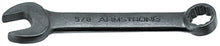 '- Apex
        
        Wrench - Armstrong 1/2" 12 Point Standard Pattern Combination Wrench Black Oxide, 30-116